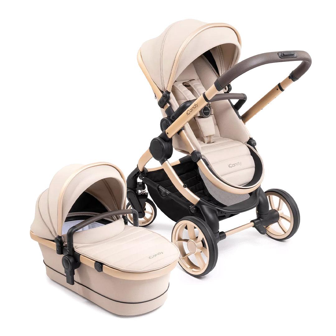 iCandy Peach 7 Pushchair Carrycot Biscotti Natural Baby Shower