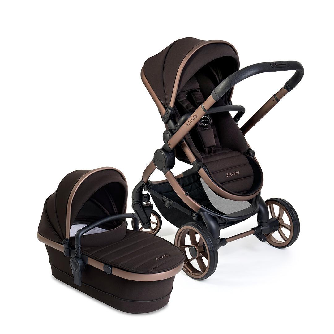 iCandy Peach 7 Pushchair Carrycot Pecan Natural Baby Shower