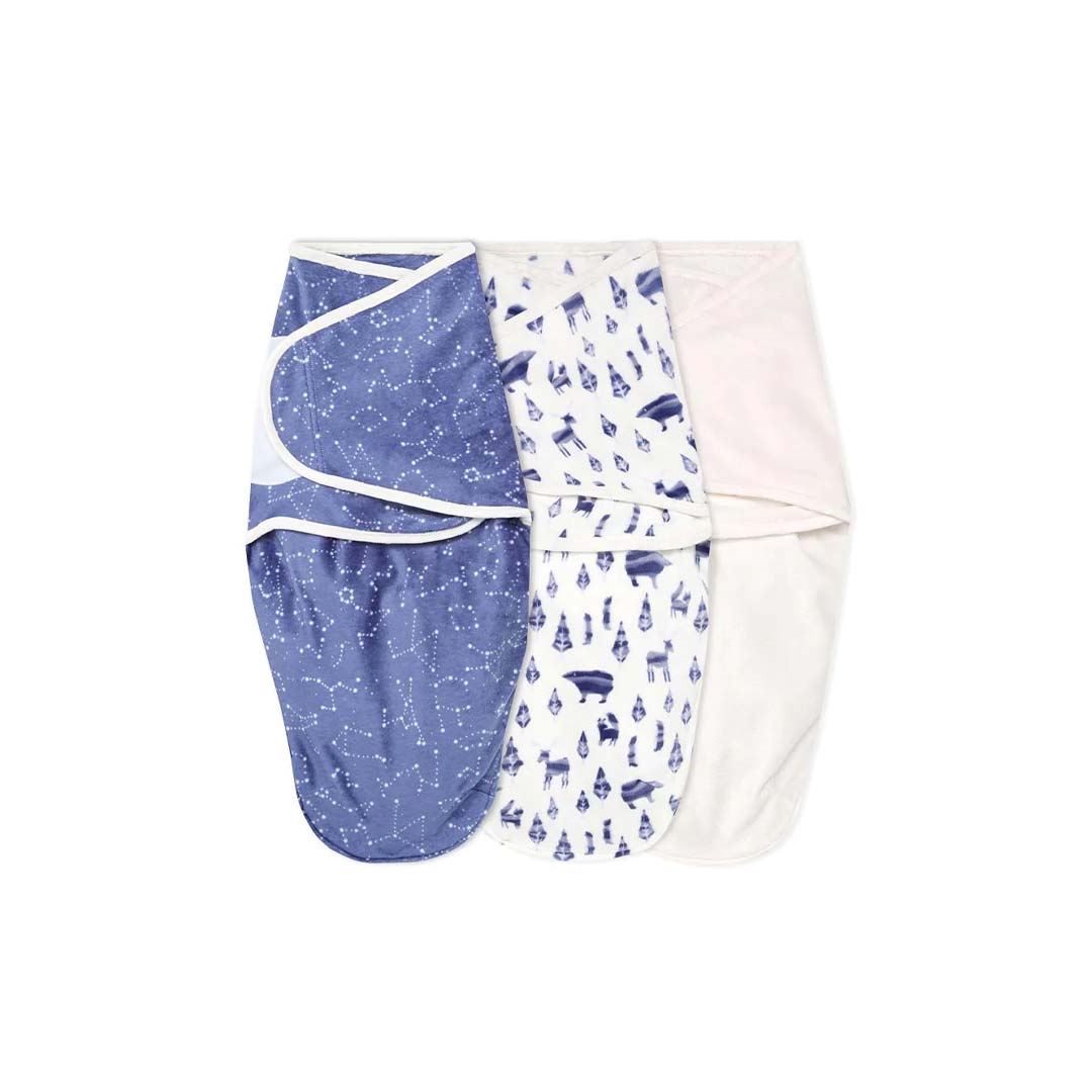 aden anais Essentials Easy Swaddle Wraps Scandinavian Sky 3 Pack Natural Baby Shower