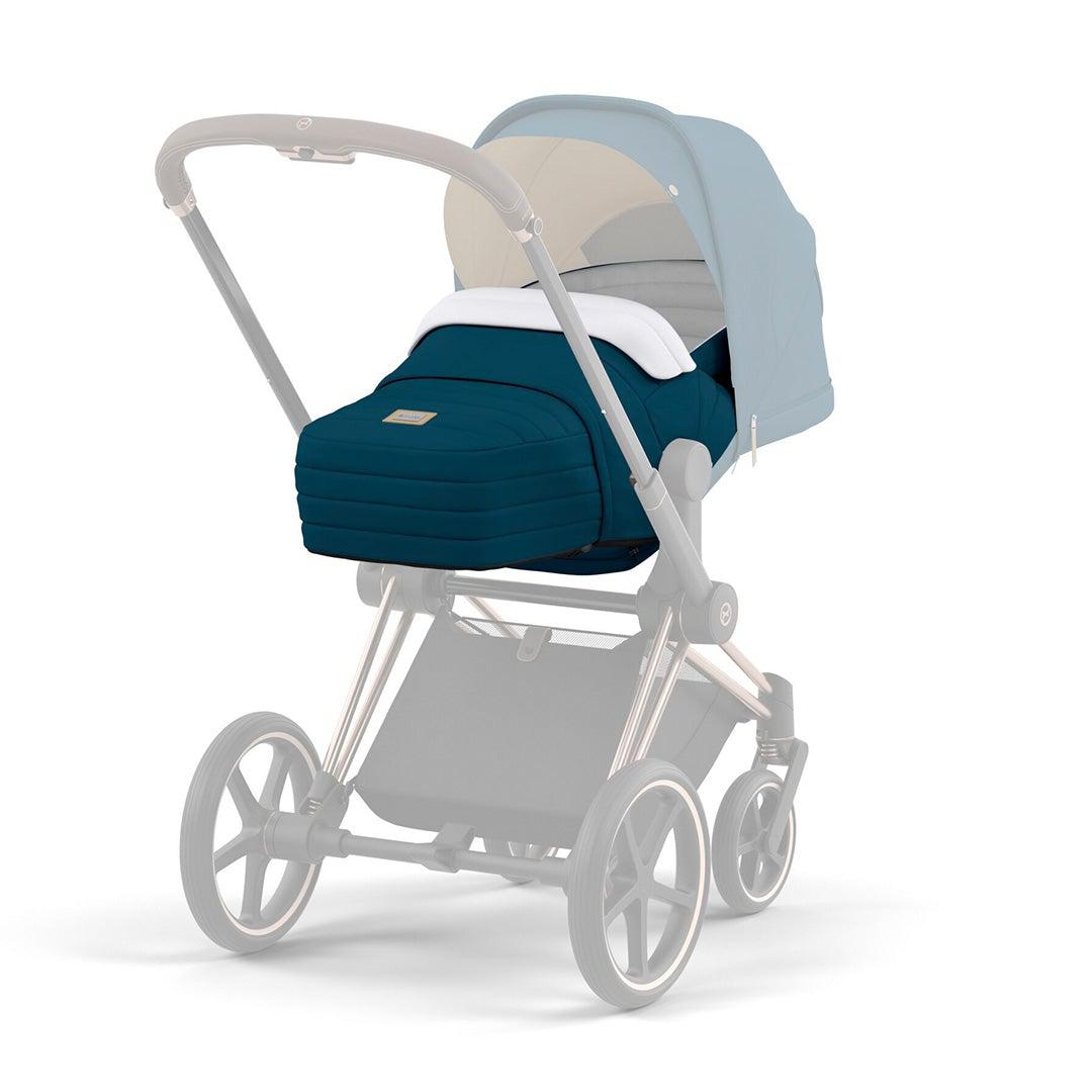 CYBEX Platinum Lite Cot - Mountain Blue (2022) | Natural