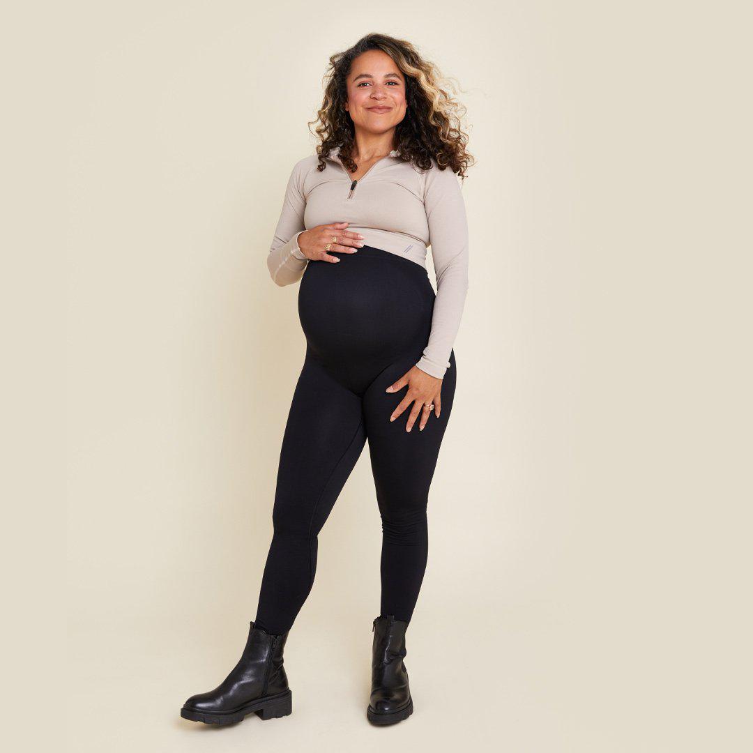 Black Exclusive Over The Bump Maternity Leggings - Maternity to Baby