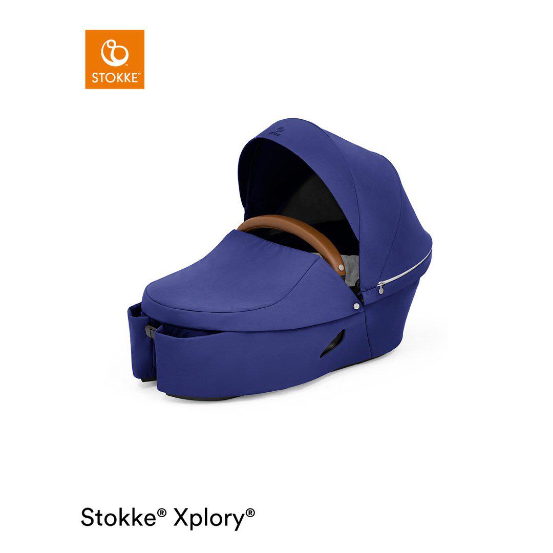 Stokke Xplory X Carrycot Royal Blue Natural Baby Shower