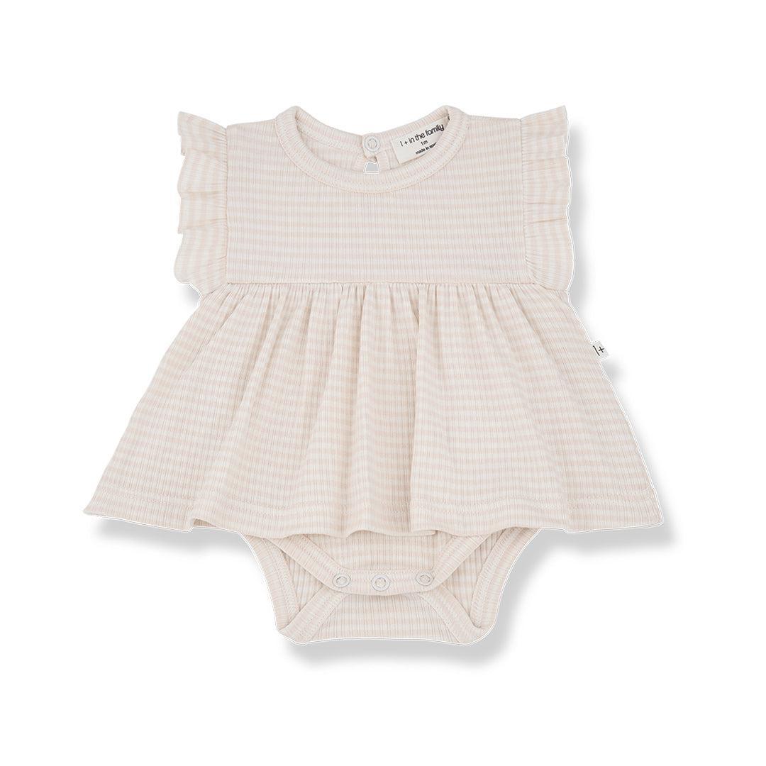 1+ in the family Dolca Dress - Nude-Dresses-Nude-3m | Natural Baby Shower