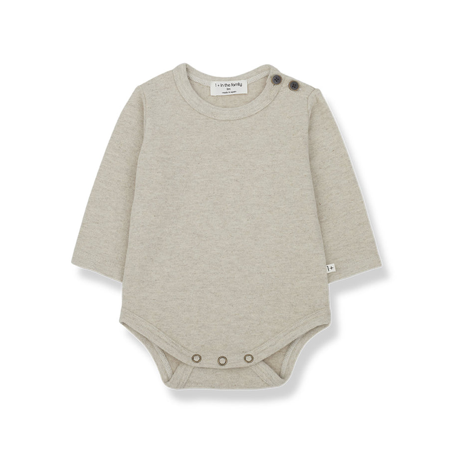 1+ in the family Enric Body - Oatmeal-Bodysuits- | Natural Baby Shower