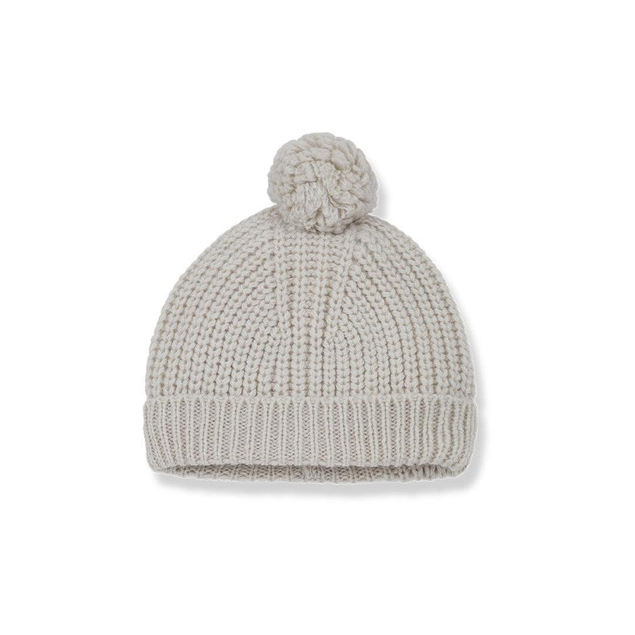 1+ in the family Erna Pom Pom Beanie - Oatmeal-Hats- | Natural Baby Shower