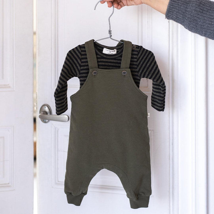 1+ in the family Jordi Overall - Olive-Dungarees- | Natural Baby Shower