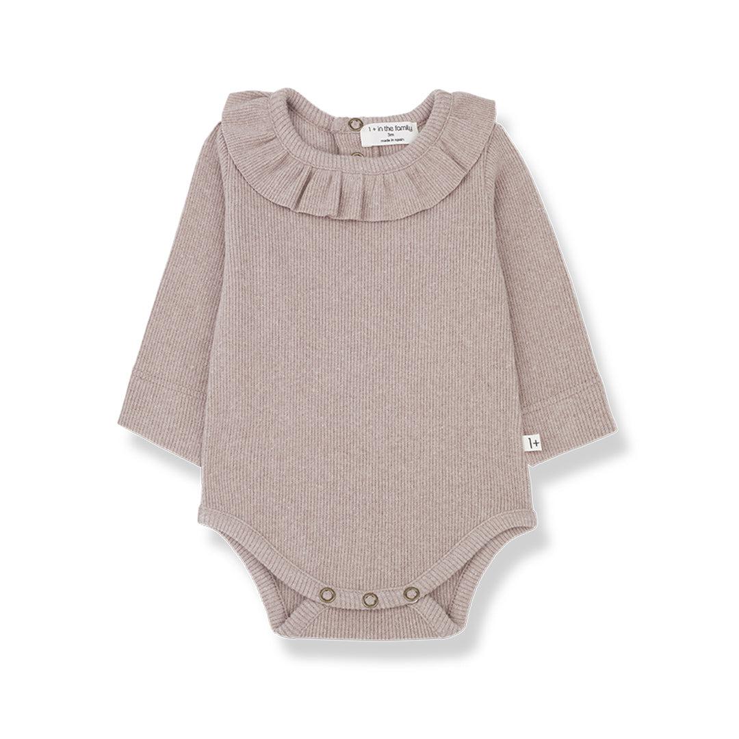 1+ in the family Vera Collar Body - Old-Rose-Bodysuits- | Natural Baby Shower