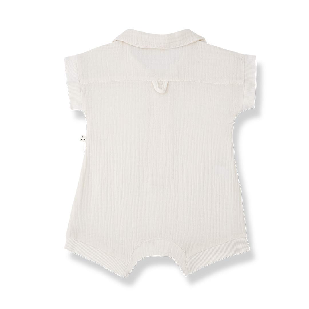 1+ in the family Vittorio Jumpsuit - Ecru-Bodysuits-Ecru-6m | Natural Baby Shower