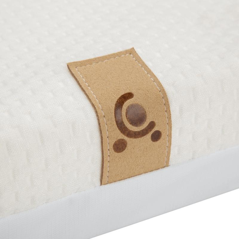 CuddleCo Lullaby Hypo Allergenic Bamboo Foam Cot Bed Mattress-Mattresses-White- | Natural Baby Shower