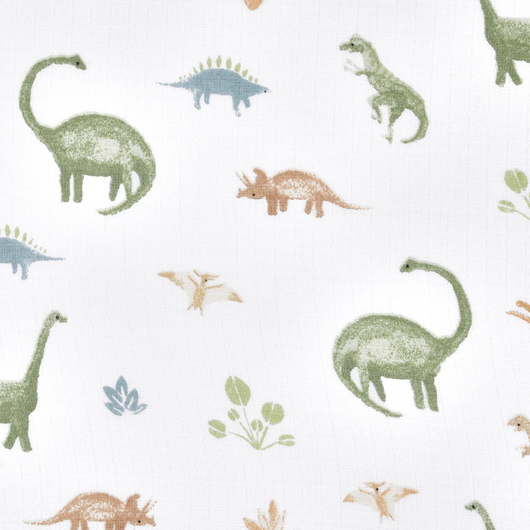 aden + anais Essentials Cotton Muslin Swaddle Blanket - 4 Pack - Dino Jungle-Blankets-Dino Jungle- | Natural Baby Shower