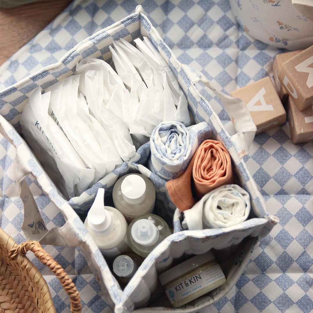 Avery Row Nappy Caddy - Coastline-Nappy Laundry + Storage-Coastline- | Natural Baby Shower