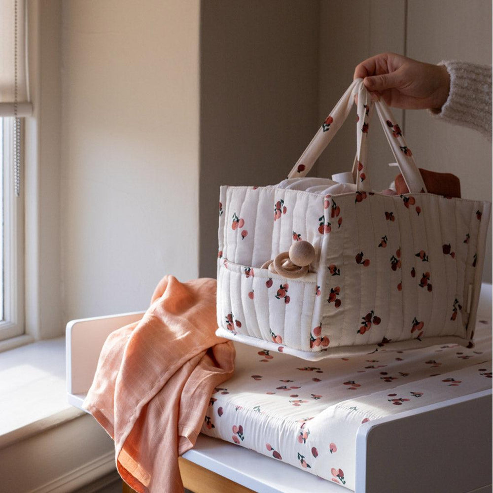 Avery Row Nappy Caddy - Peaches-Nappy Laundry + Storage-Peaches-One Size | Natural Baby Shower