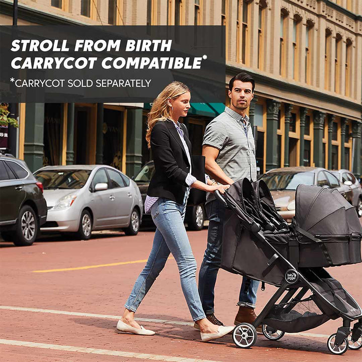 Baby Jogger City Tour 2 Double Stroller - Pitch Black-Strollers-Pitch Black- | Natural Baby Shower