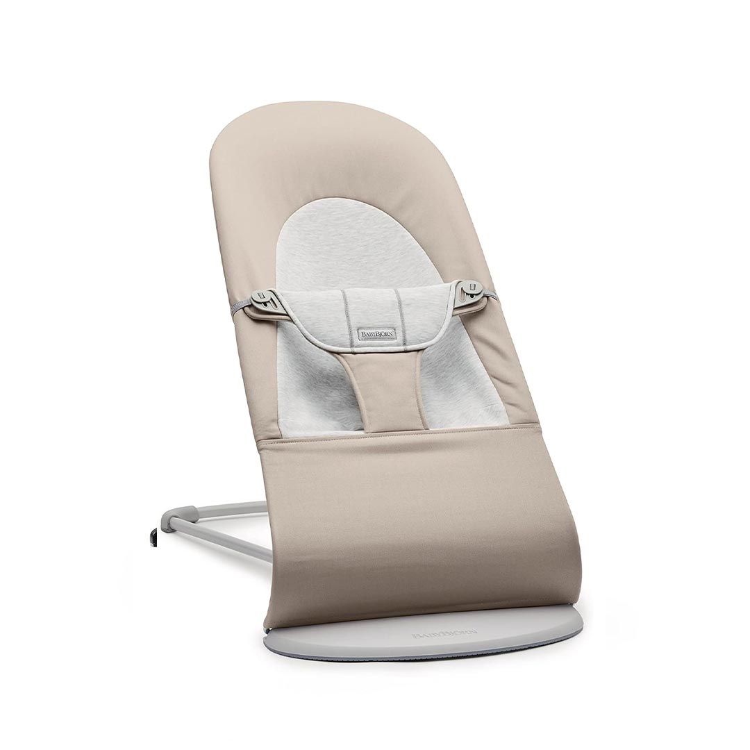 BabyBjörn Balance Soft Baby Bouncer - Beige/Grey - Woven/Jersey-Baby Bouncers-Beige/Grey-Woven/Jersey | Natural Baby Shower