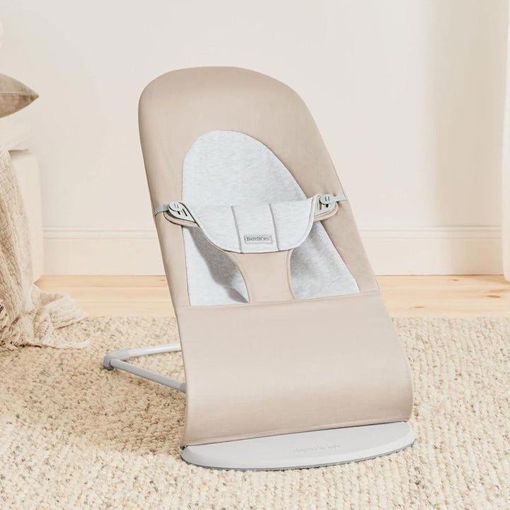 BabyBjörn Balance Soft Baby Bouncer - Beige/Grey - Woven/Jersey-Baby Bouncers-Beige/Grey-Woven/Jersey | Natural Baby Shower