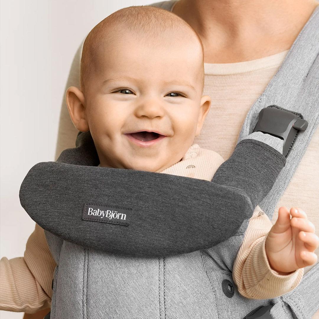 BabyBjörn Bib for Harmony Jersey - Dark Grey-Baby Carrier Inserts-Dark Grey-One Size | Natural Baby Shower