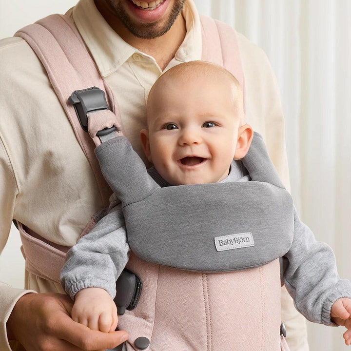 BabyBjörn Bib for Harmony Jersey - Light Grey-Baby Carrier Inserts-Light Grey-One Size | Natural Baby Shower