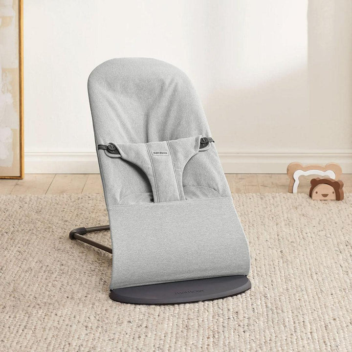 BabyBjörn Bliss Woven Mélange - Light Grey-Baby Bouncers-Light Grey-One Size | Natural Baby Shower