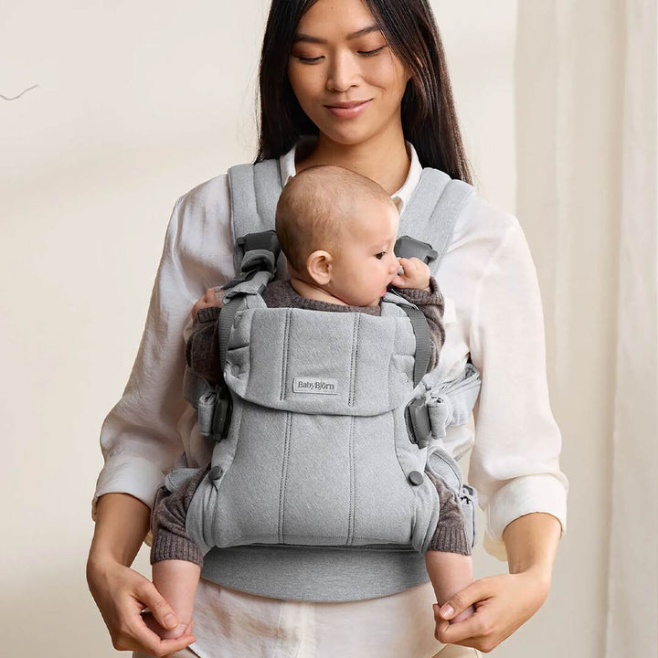 BabyBjörn Harmony Woven Mélange - Light Grey-Baby Carriers-Light Grey-One Size | Natural Baby Shower