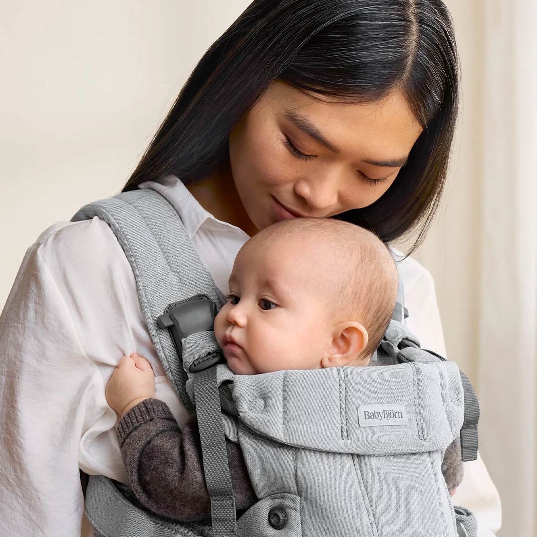 BabyBjörn Harmony Woven Mélange - Light Grey-Baby Carriers-Light Grey-One Size | Natural Baby Shower