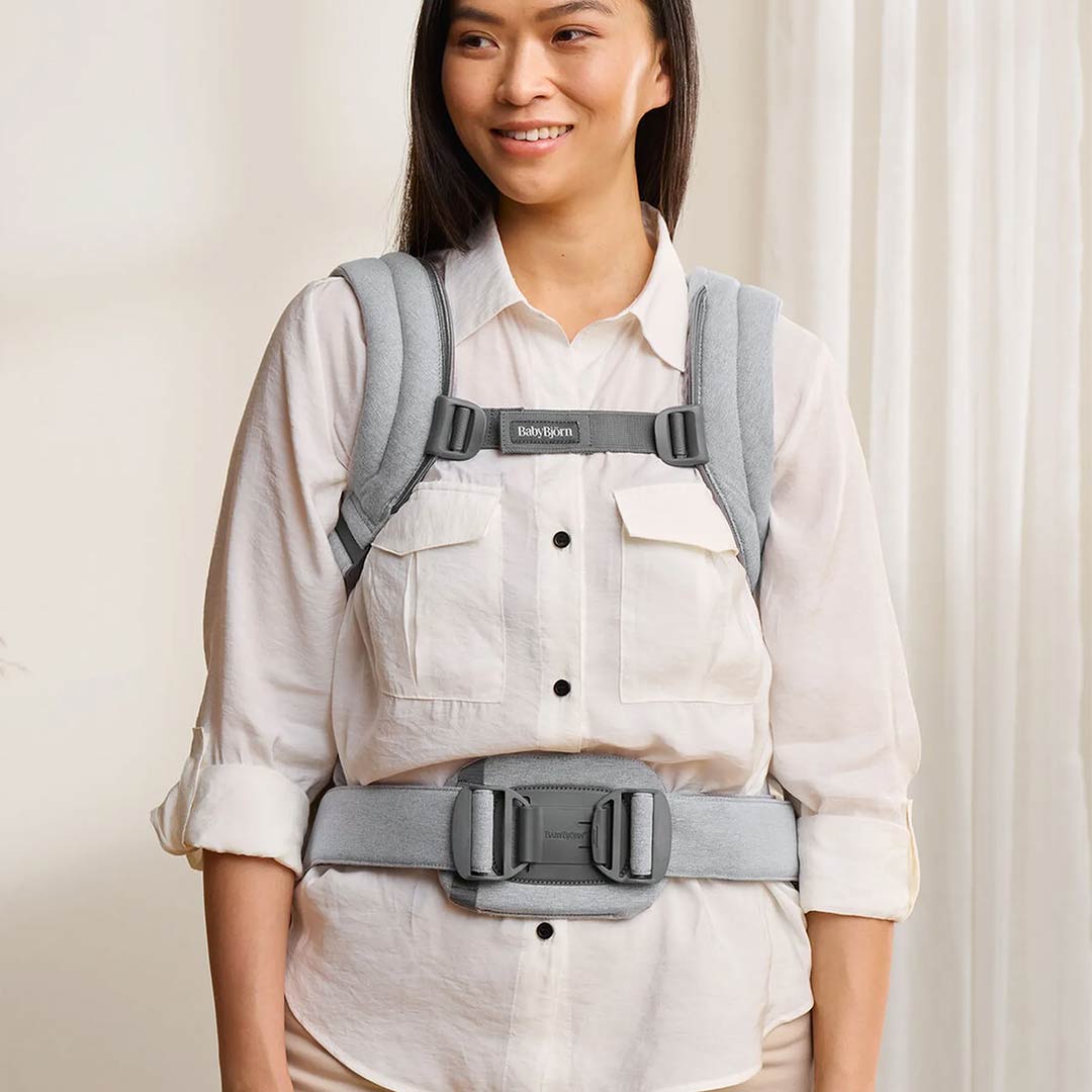 BabyBjörn Harmony Woven Mélange - Light Grey-Baby Carriers-Light Grey-One Size | Natural Baby Shower