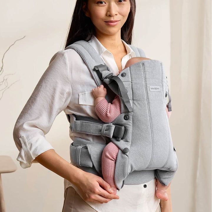 BabyBjörn Harmony Woven Mélange - Light Grey-Baby Carriers-Light Grey-One Size | Natural Baby Shower