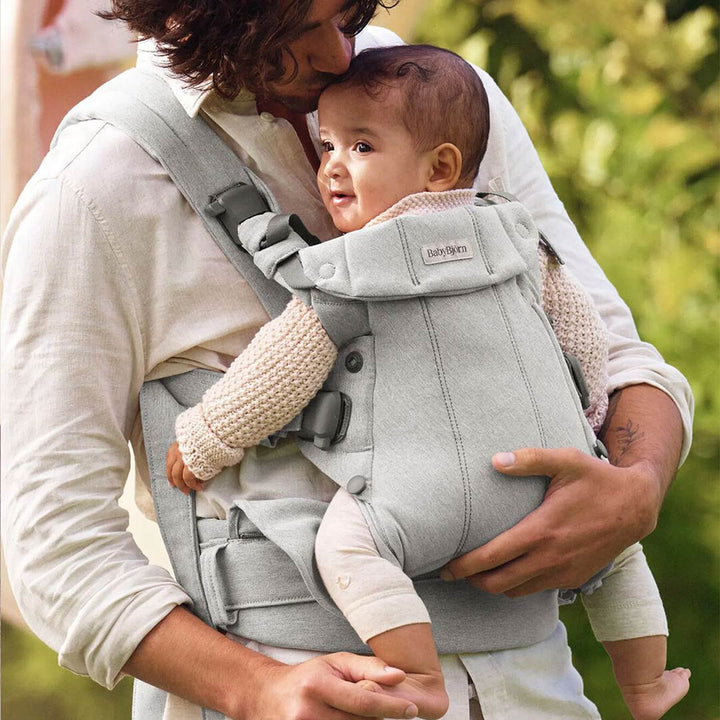 BabyBjörn Harmony Woven Mélange - Light Grey-Baby Carriers-Light Grey-One Size | Natural Baby Shower