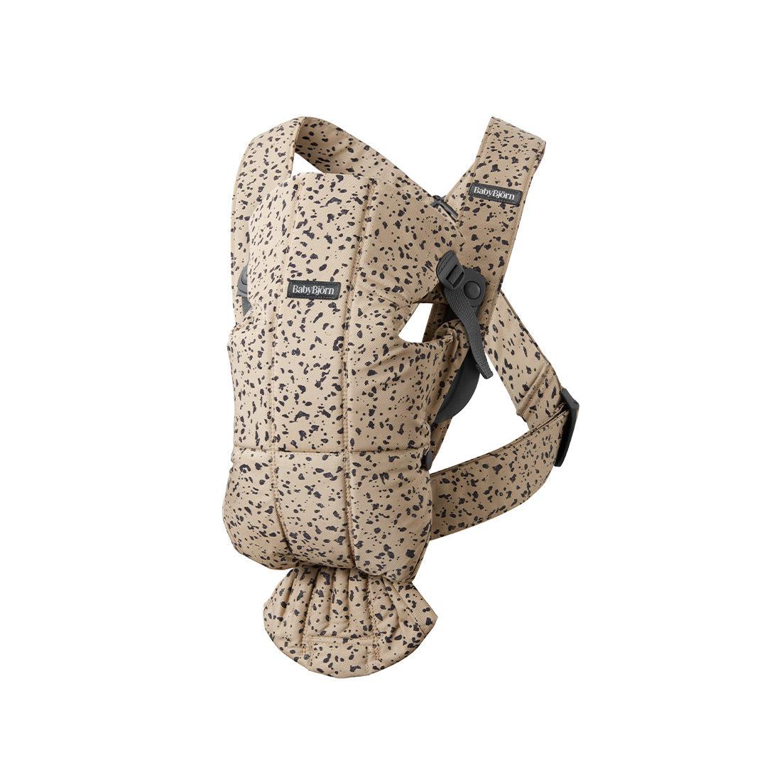 BabyBjorn Mini Woven Baby Carrier - Beige/Dark Grey-Baby Carriers- | Natural Baby Shower