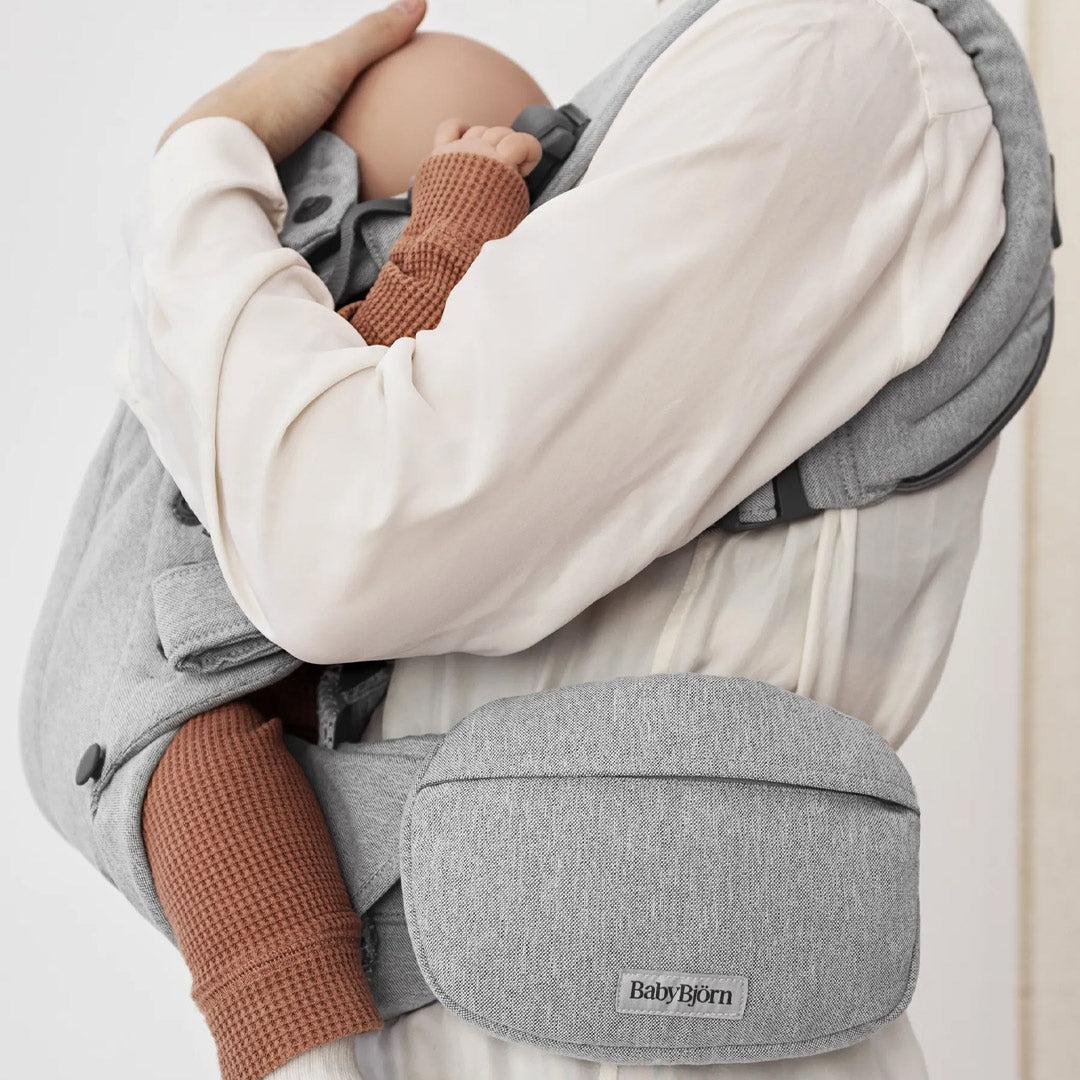 BabyBjorn Pocket Pouch Woven Melange - Light Gray-Baby Carriers-Light Gray-One Size | Natural Baby Shower