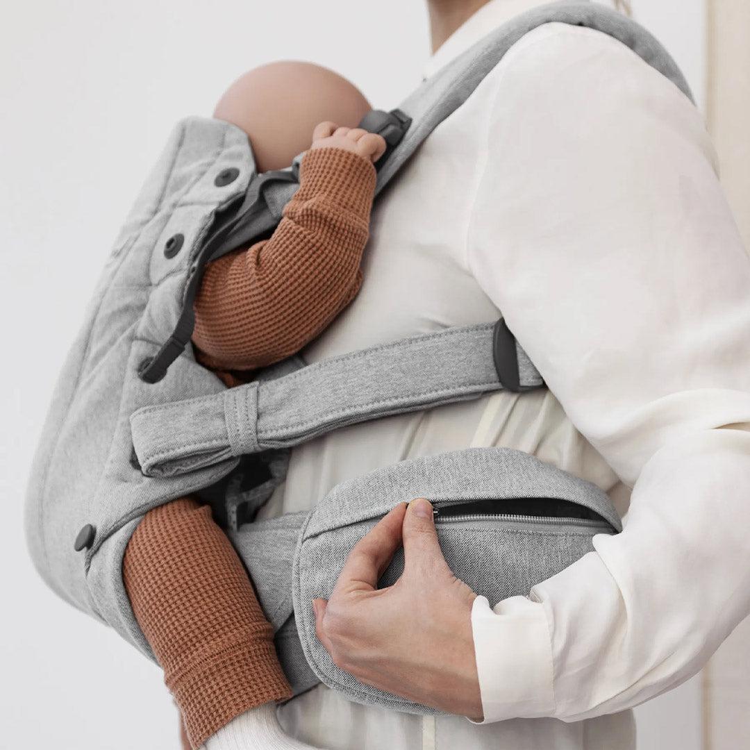 BabyBjorn Pocket Pouch Woven Melange - Light Gray-Baby Carriers-Light Gray-One Size | Natural Baby Shower