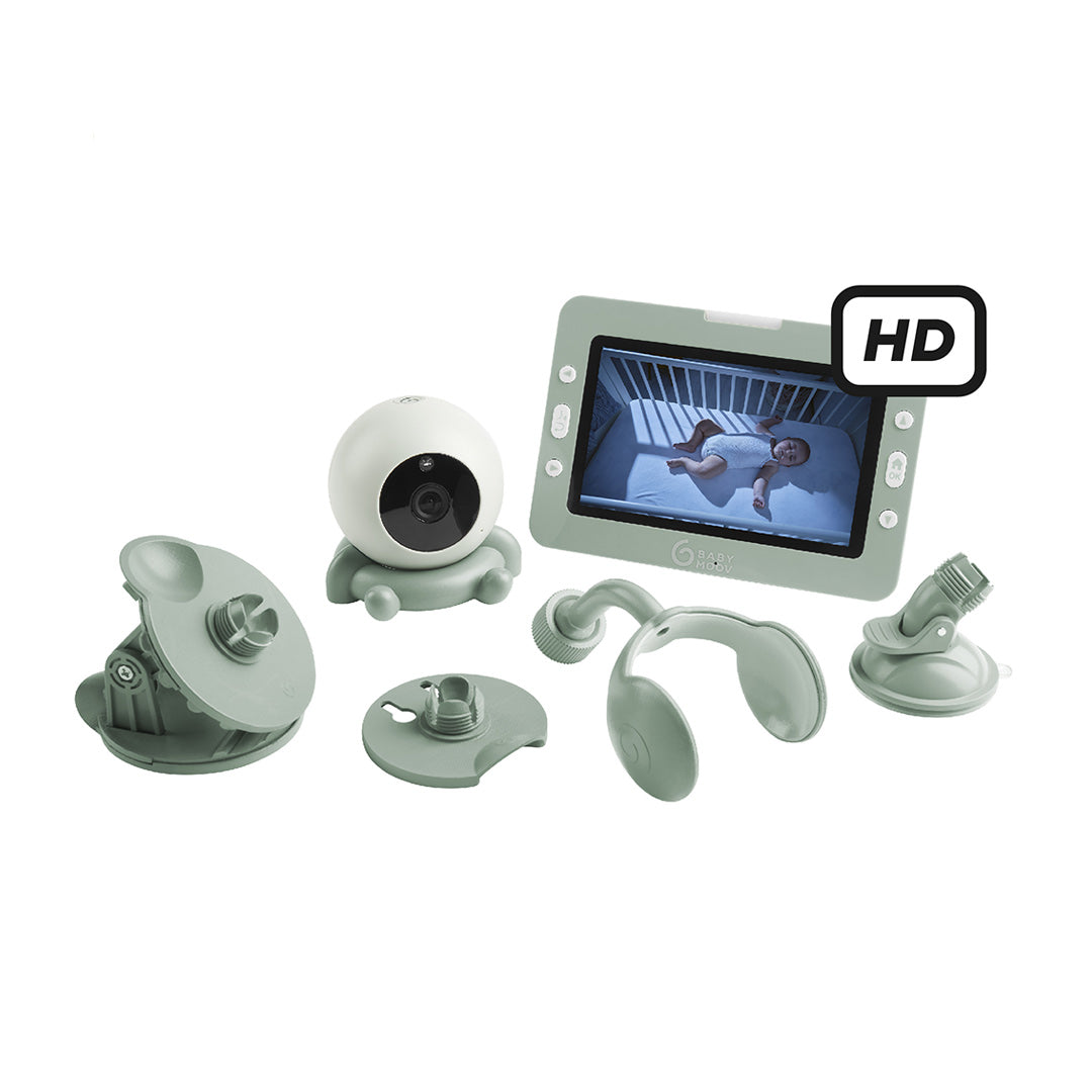 babymoov YOO Go Plus 5" HD Video Monitor - Green-Baby Monitors-Green- | Natural Baby Shower