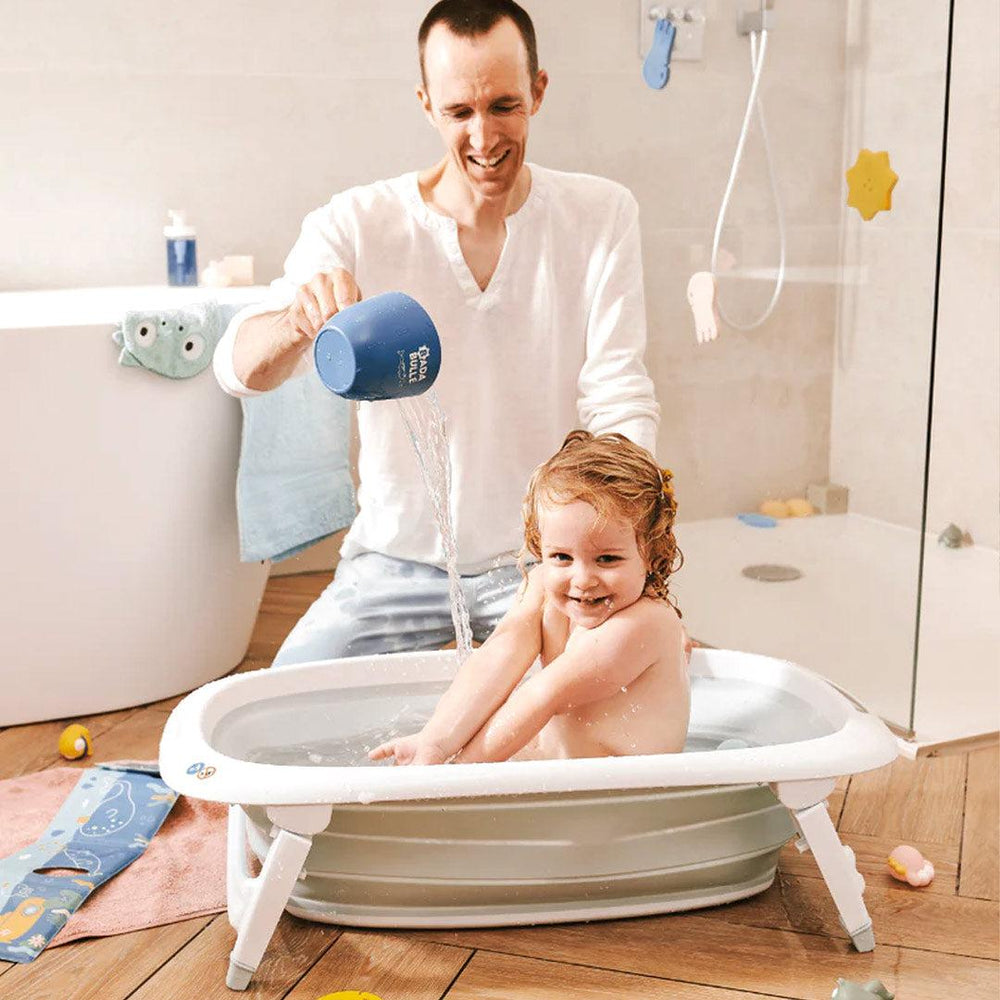 Badabulle Foldable Bath Tub - Blue-Baths-Blue- | Natural Baby Shower