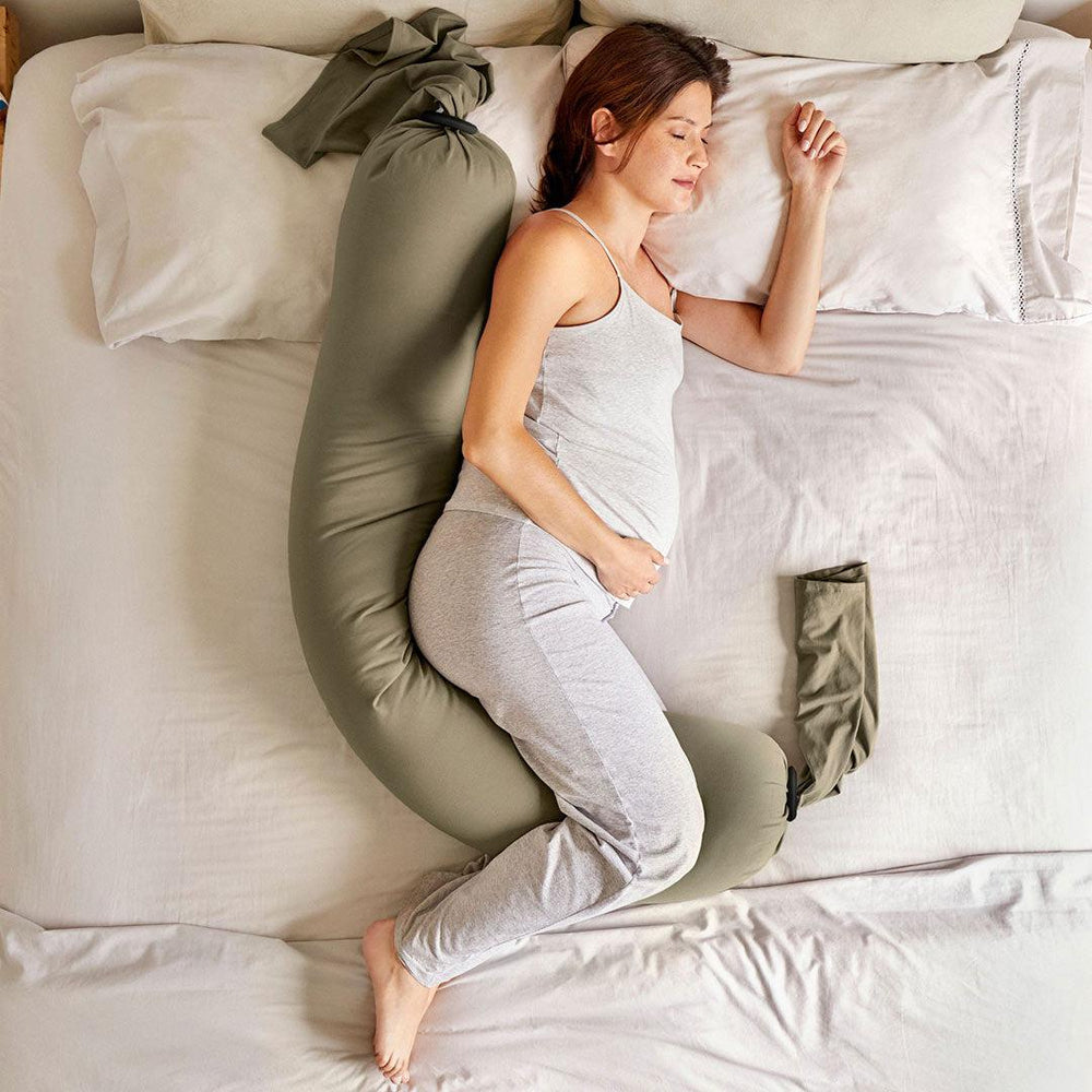 bbhugme Pregnancy Pillow - Dusty Olive-Pregnancy Pillows- | Natural Baby Shower