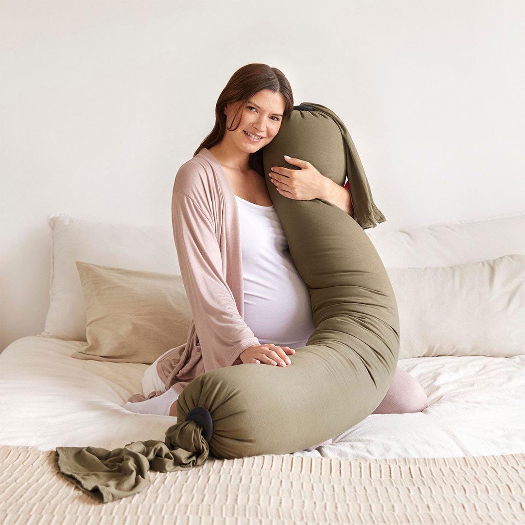 bbhugme Pregnancy Pillow - Dusty Olive-Pregnancy Pillows- | Natural Baby Shower