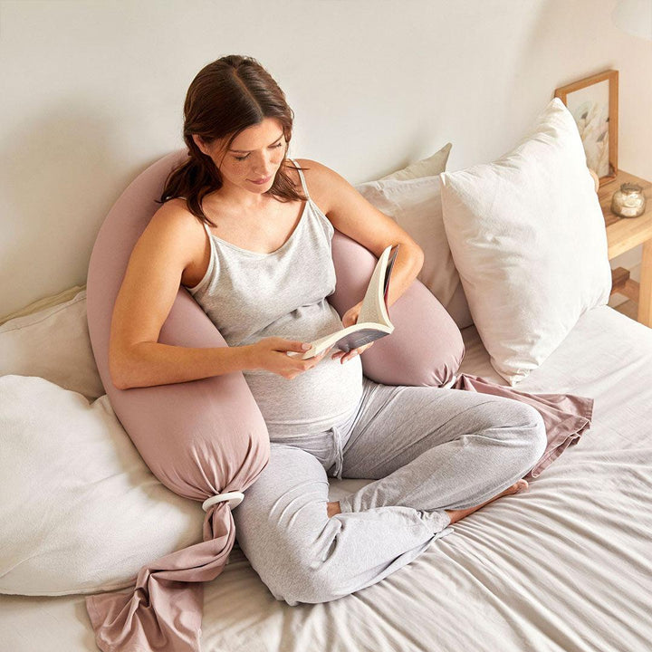 bbhugme Pregnancy Pillow - Dusty Pink-Pregnancy Pillows-Dusty Pink- | Natural Baby Shower