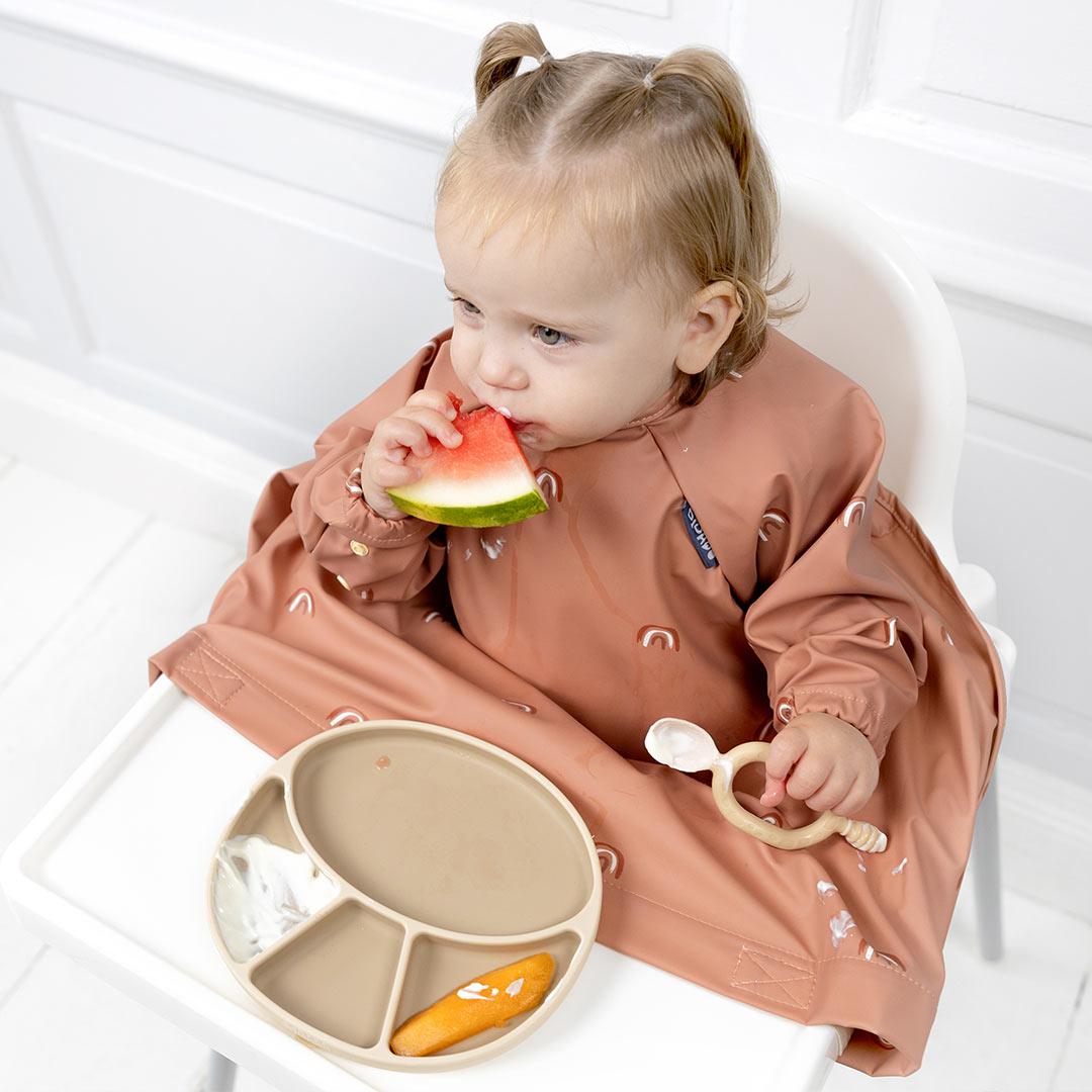 Bibado Long Sleeve Coverall Weaning Bib - Chasing Rainbows-Bibs-Chasing Rainbows- | Natural Baby Shower