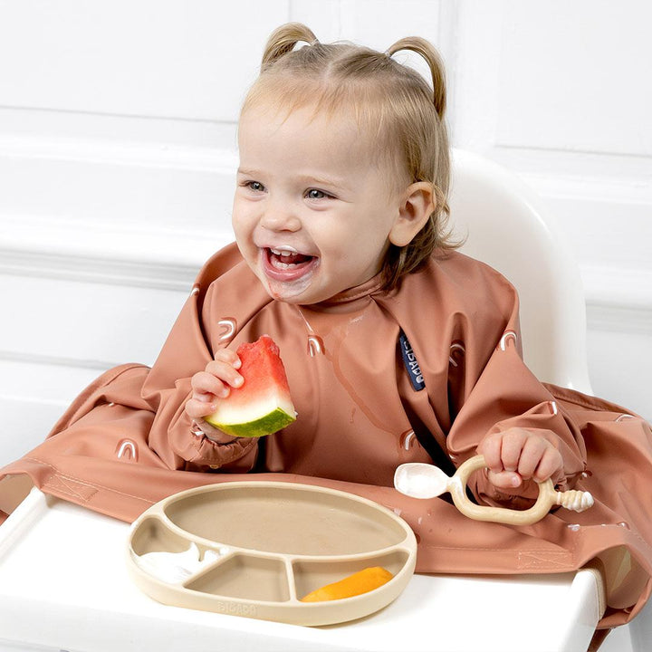 Bibado Long Sleeve Coverall Weaning Bib - Chasing Rainbows-Bibs-Chasing Rainbows- | Natural Baby Shower