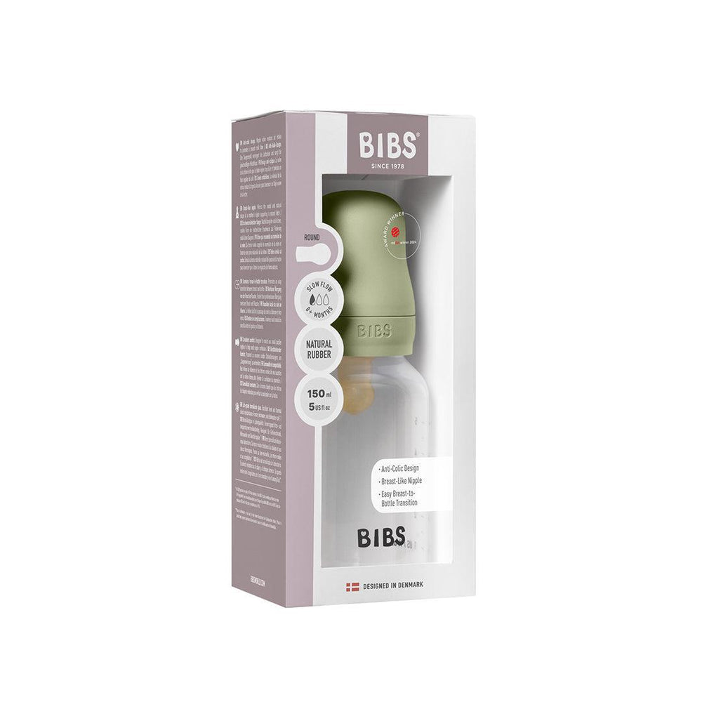 BIBS Baby Bottle Latex 1 Pack - Sage-Baby Bottles-Sage-150ml | Natural Baby Shower