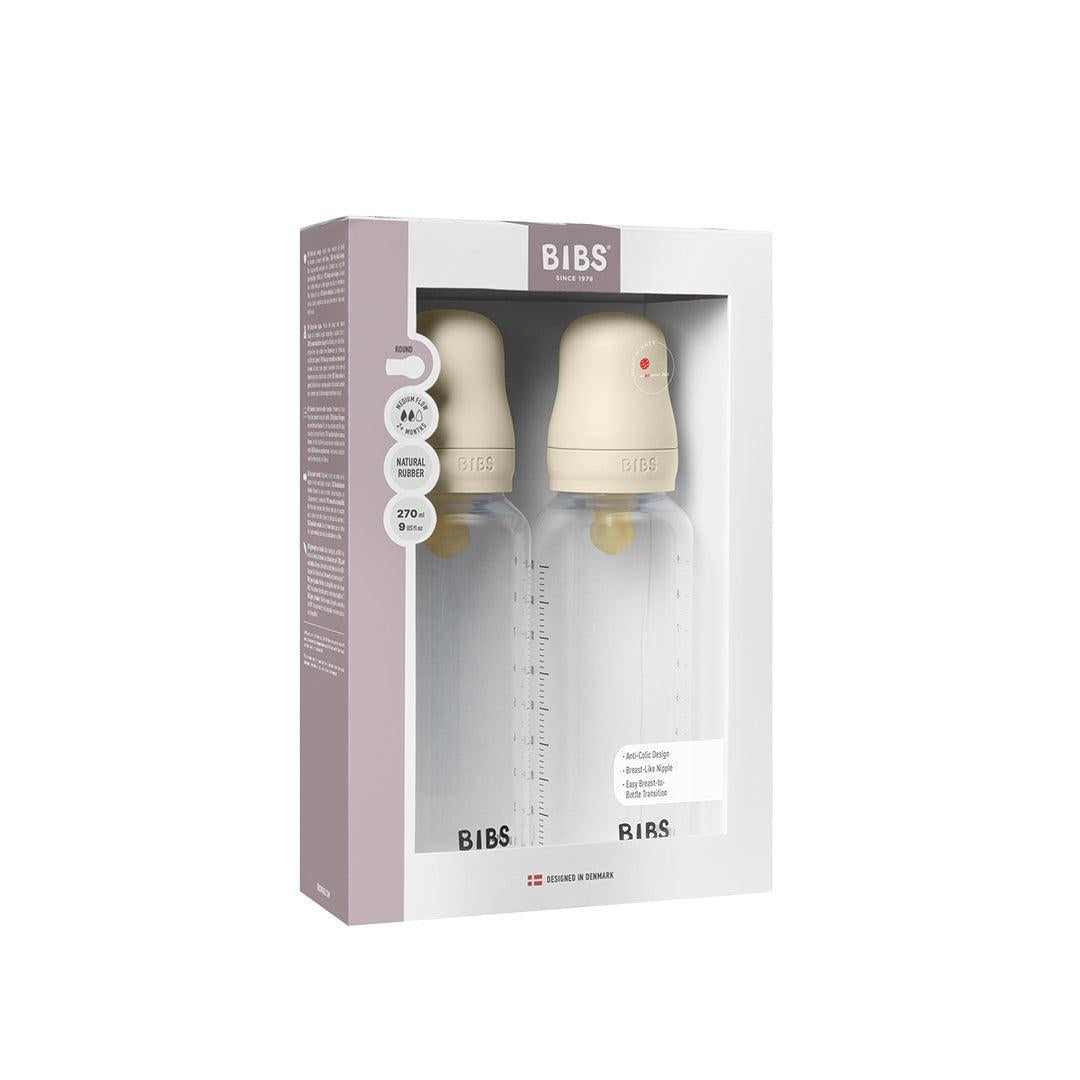 BIBS Baby Bottle Latex 2 Pack - Clear-Baby Bottles-Clear-150ml | Natural Baby Shower