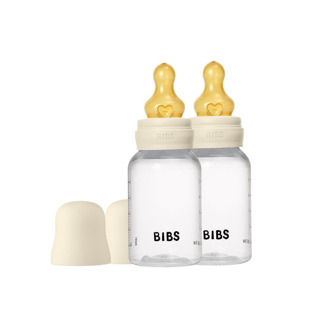 BIBS Baby Bottle Latex 2 Pack - Clear-Baby Bottles-Clear-150ml | Natural Baby Shower