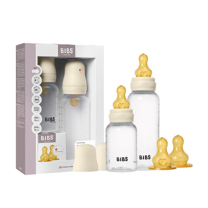 BIBS Baby Bottle Latex Grow and Flow - Ivory-Baby Bottles-Ivory-150ml / 270ml | Natural Baby Shower