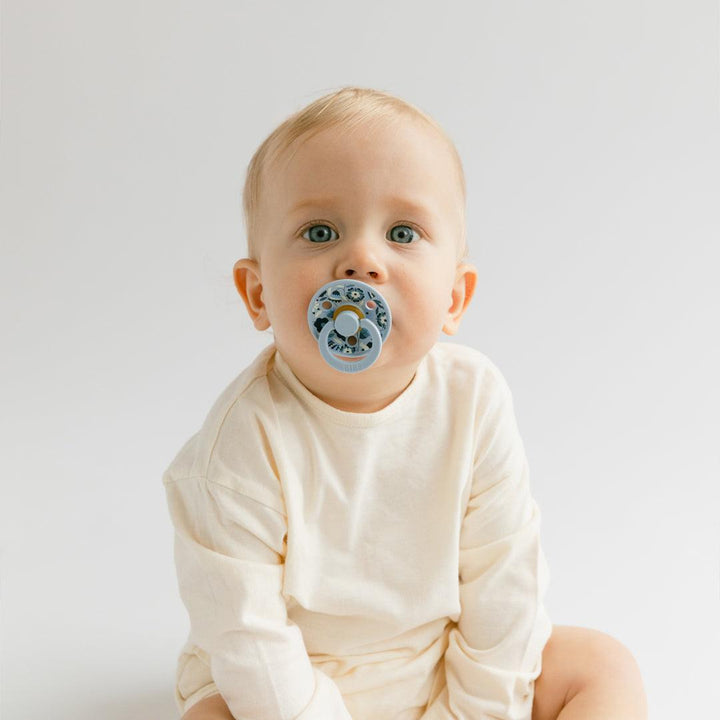 BIBS X LIBERTY Colour Latex Pacifier - 2 Pack - Dusty Blue Mix - Bobo-Pacifiers-Dusty Blue Mix/Bobo-Size 1 | Natural Baby Shower