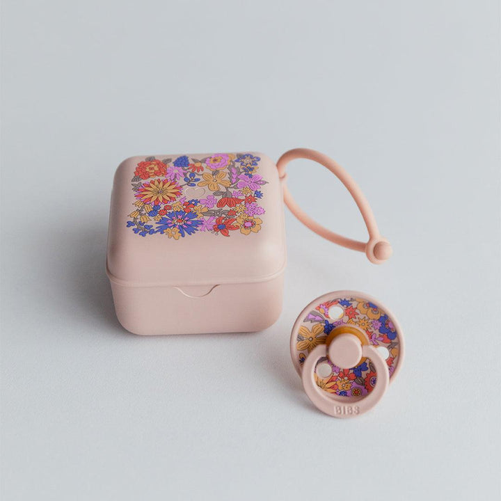 BIBS X LIBERTY Pacifier Box - Blush - June Blossom-Pacifier Holders-Blush/June Blossom- | Natural Baby Shower