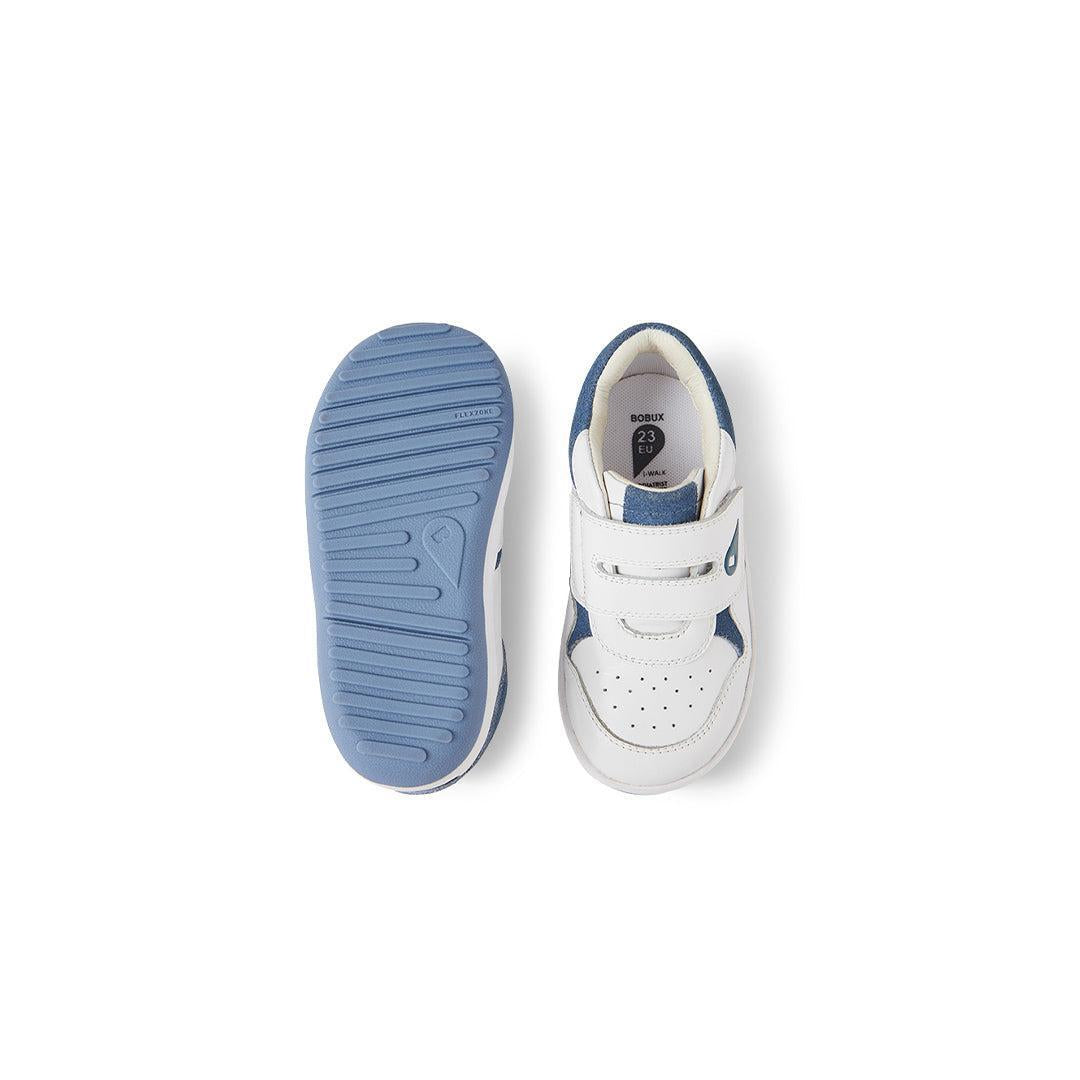 Bobux I-Walk Baseline - White-Elemental Blue-Trainers-White-Elelmental Blue-23 | Natural Baby Shower