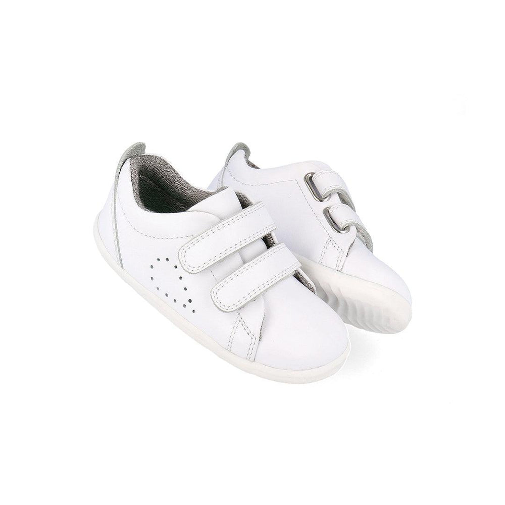 Bobux Step Up Grass Court - Optical White-Trainers-Optical White-20 | Natural Baby Shower