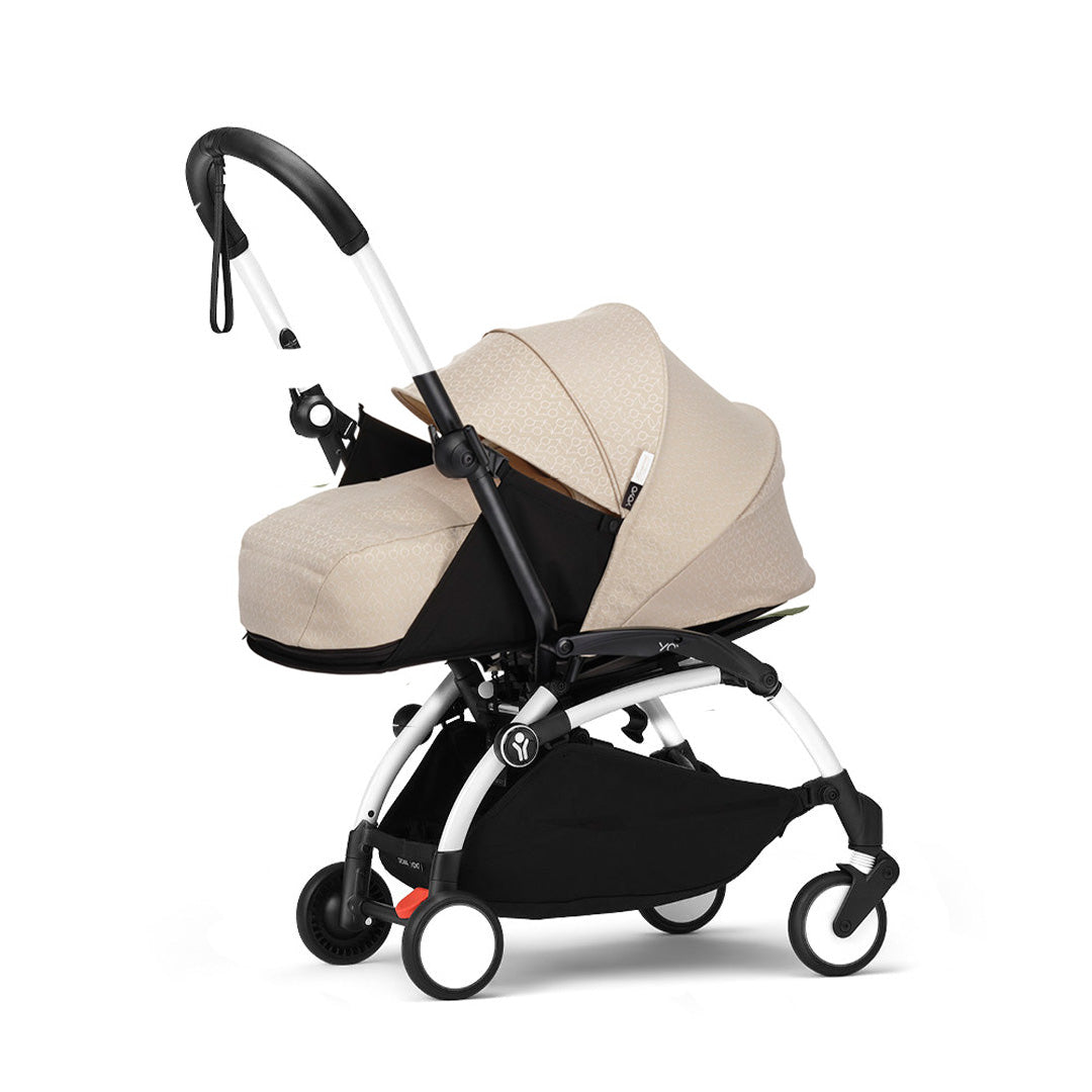 Stokke YOYO3 Stroller with Newborn Pack-Strollers-Bonpoint Beige-White | Natural Baby Shower