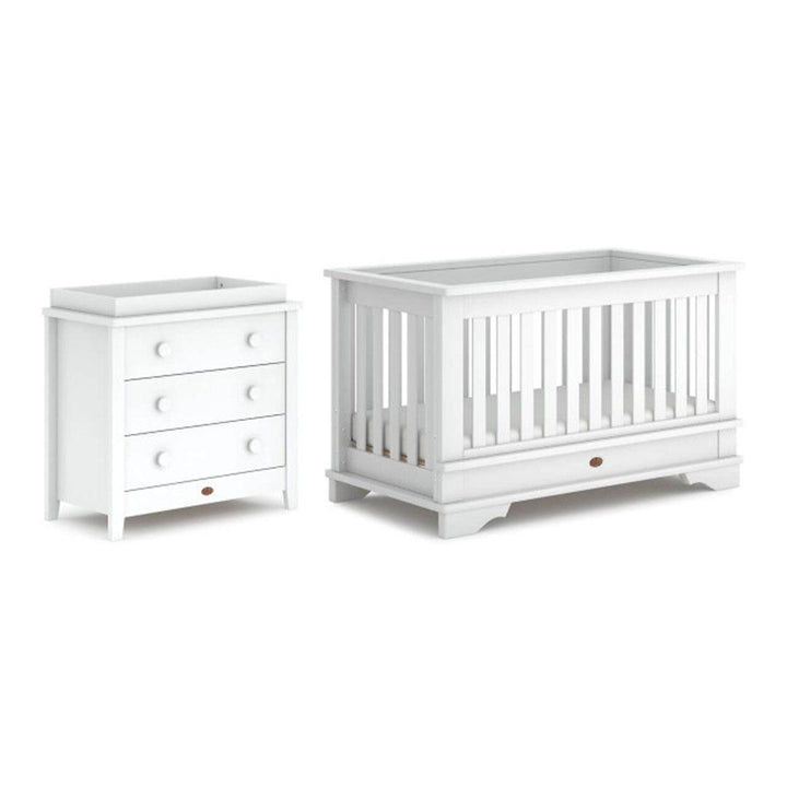 Boori Eton Convertible 2 Piece Nursery Set - White-Nursery Sets-White-No Mattress | Natural Baby Shower