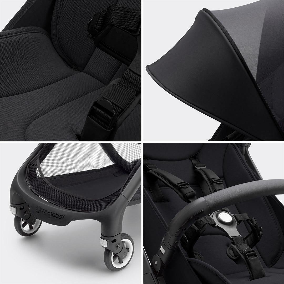 Bugaboo Butterfly + Cloud T Bundle - Midnight Black-Travel Systems-No Base- | Natural Baby Shower