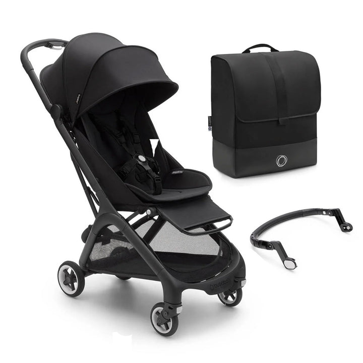 Bugaboo Butterfly Travel Pushchair - Black/Midnight Black-Strollers-With Bumper Bar- | Natural Baby Shower