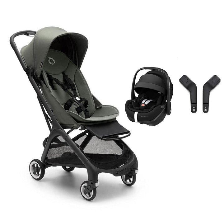 Bugaboo Butterfly + Pebble 360 Pro 2 Travel System-Travel Systems-Forest Green-No Base | Natural Baby Shower